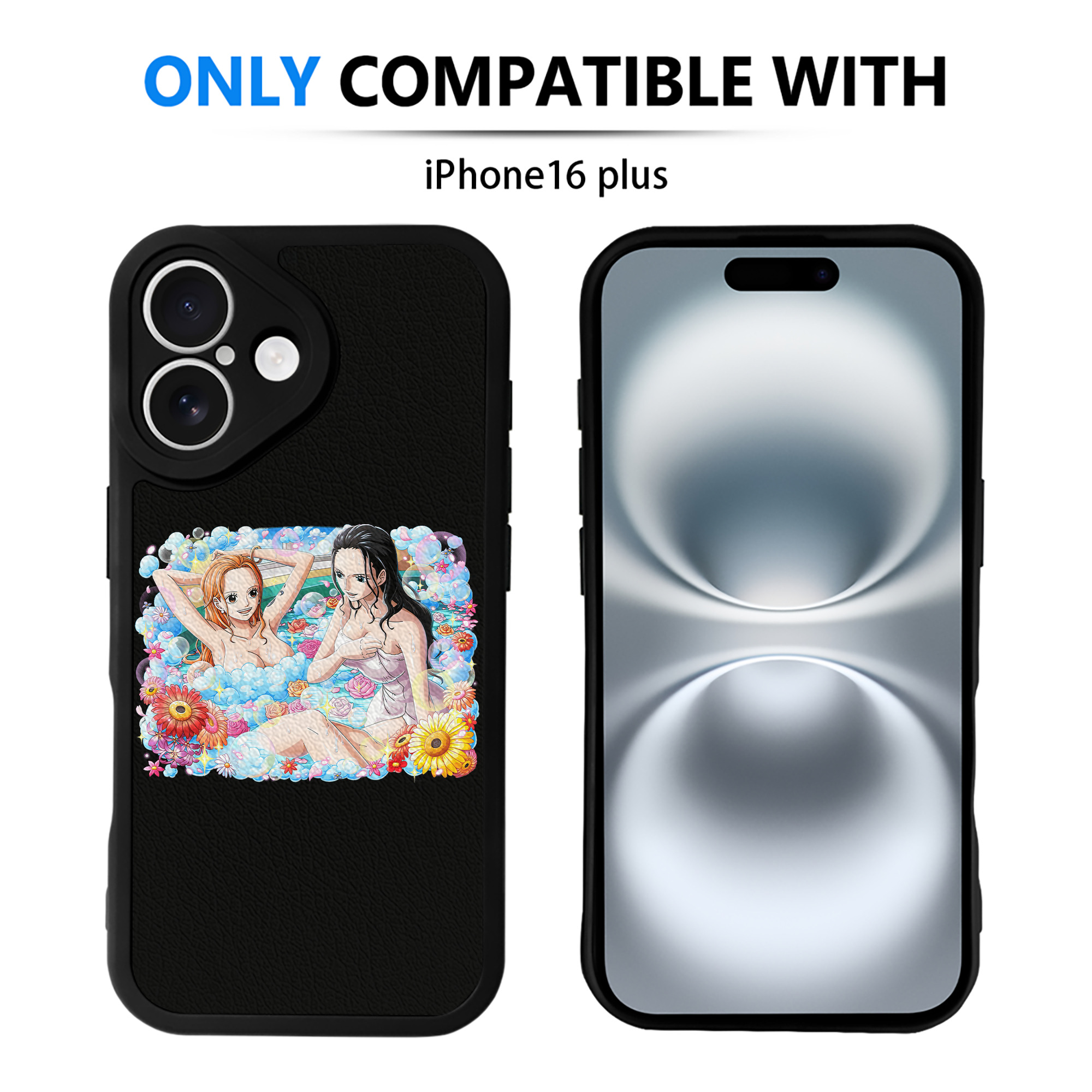 （画像用） ワンピース ニコ・ロビン ONE PIECE Nico Robin 【iPhone 16シリーズ対応】シリコンスマホケース（レザー調） 材質：シリコン